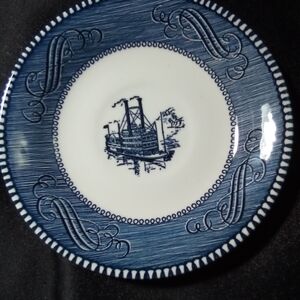 Elegant Blue and White Dinner Plate